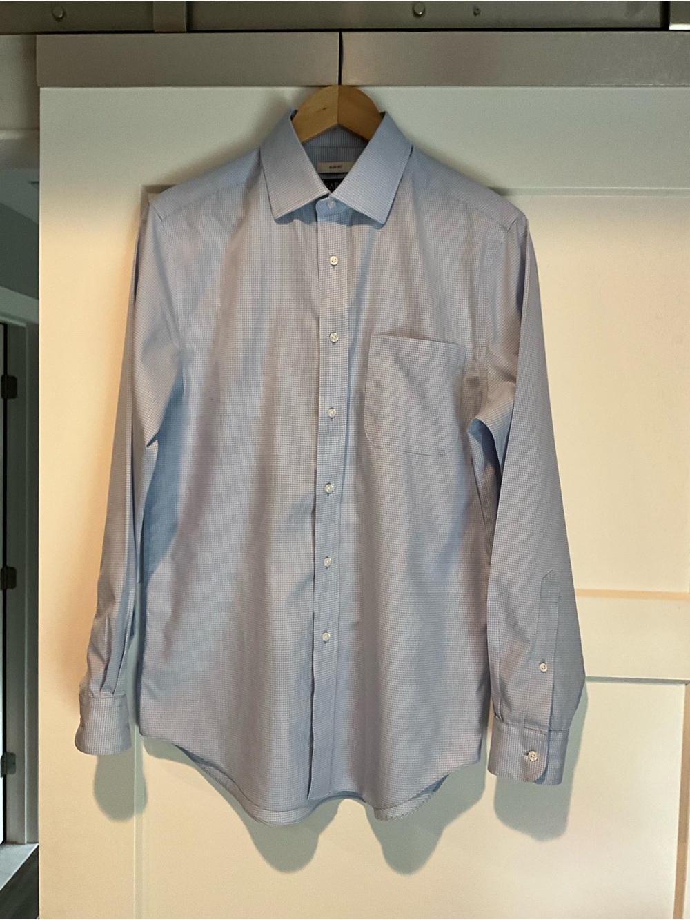 Jos. A. Bank Light Blue Men's Dress Shirt - Point Collar